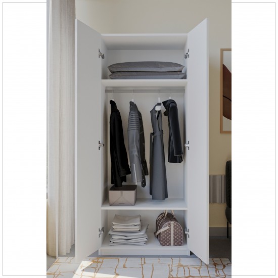 2 Kapaklı Elbise Dolabı 60 cm