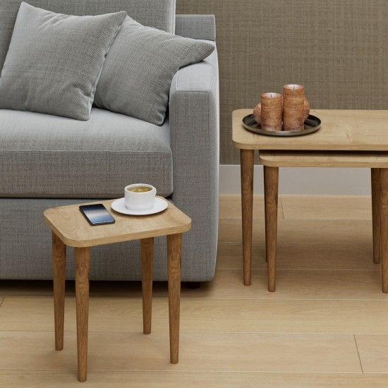 Zigon Sehpa 3 lü Beyaz, sehpa, 3 lü sehpa, kahvelik, sunum