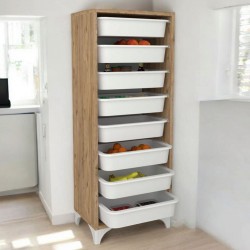 8 Çekmeceli Çok Amaçlı Sepetli Dolap / Oyuncak Kutusu / Organizer ÇAM