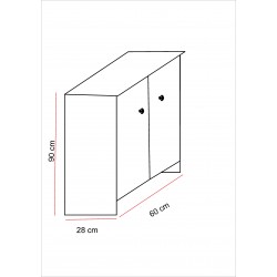 Menekşe Banyo Dolabı