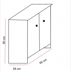 Menekşe Banyo Dolabı