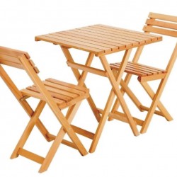 Ahşap Bistro Set / Bahçe Seti 