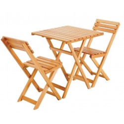 Ahşap Bistro Set / Bahçe Seti 