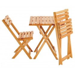 Ahşap Bistro Set / Bahçe Seti 