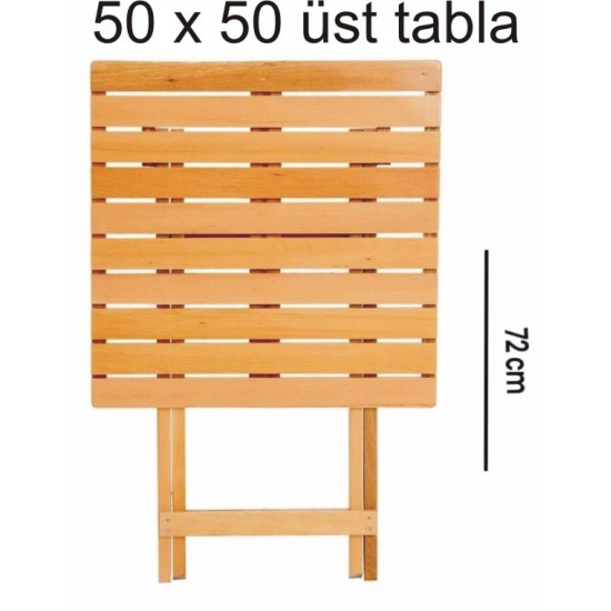 Ahşap Bistro Set / Bahçe Seti 