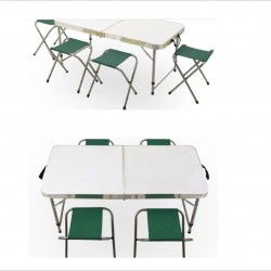 Katlanır Çantalı Kamp Masası Tabureli