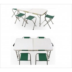 Katlanır Çantalı Kamp Masası Tabureli