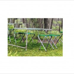 Katlanır Çantalı Kamp Masası Tabureli