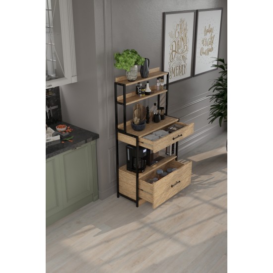 Melo Çok Amaçlı Mutfak Dolabı Bango / Kahve Köşesi / Düzenleyici