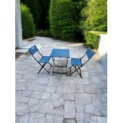 Metal Bistro Seti / Bahçe Seti  Mavi