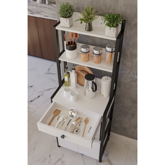 Çekmeceli Ve Kapaklı Çok Amaçlı Mutfak Dolabı