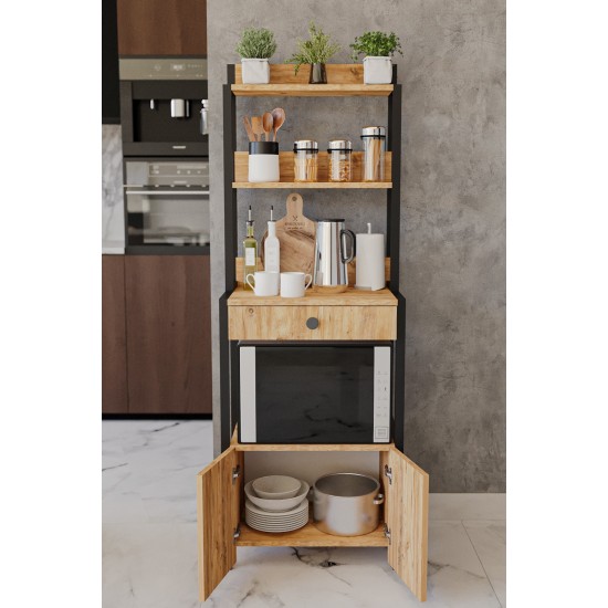 Çekmeceli Ve Kapaklı Çok Amaçlı Mutfak Dolabı