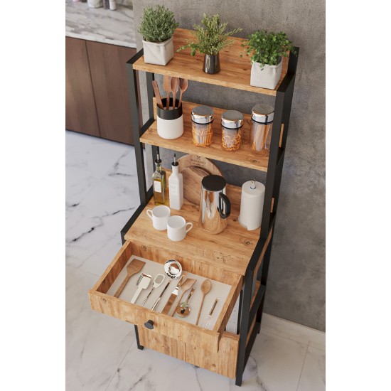 Çekmeceli Ve Kapaklı Çok Amaçlı Mutfak Dolabı