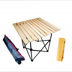 Çantalı Katlanır Rulo Kamp Masası 70