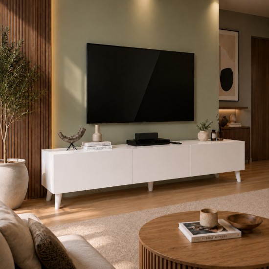 Moduleva Tv Sehpası / Tv Ünitesi Beyaz