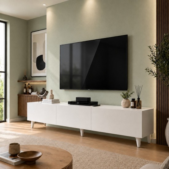 Moduleva Tv Sehpası / Tv Ünitesi Beyaz