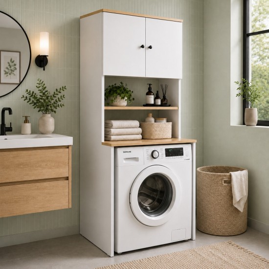 Moduleva Çamaşır Makinesi Dolabı /Kurutma Makinesi Dolabı / Çok Amaçlı Dolap