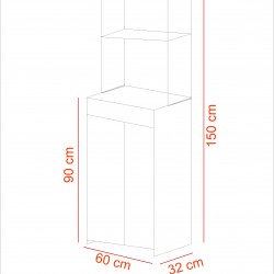 Çeşme Çok Amaçlı Dolap / Mikrodalga Dolabı/ Mutfak Dolabı / Mutfak Bangosu Tam Modül